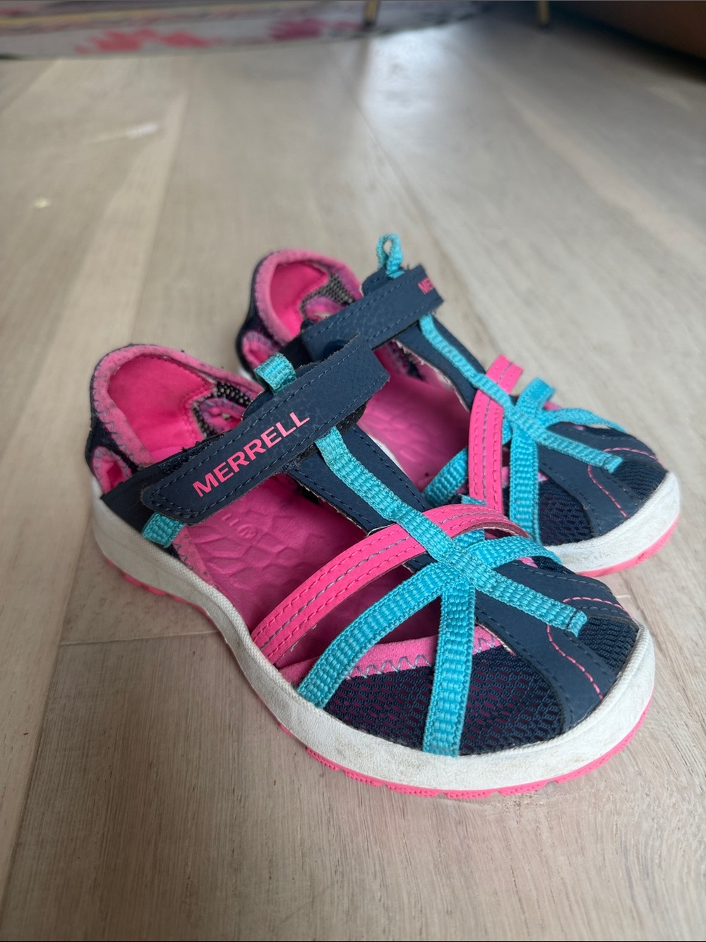 Merrell Kids Navy, Pink & Aqua Sport Sandal